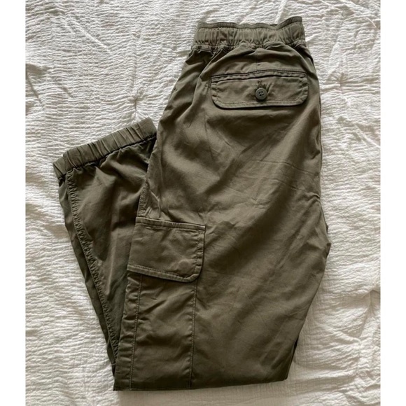 SANCTUARY Standard Surplus Drawstring Army Green Cargo Jogger Pants - Picture 4 of 6